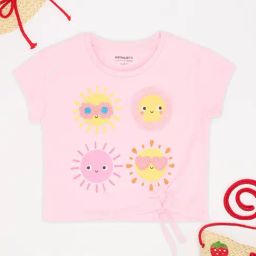 Pantaloons Junior Girls Pink T-Shirt-image-87