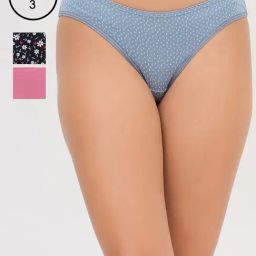 Clovia Multicolor Cotton Solid Panties, Pack Of 3-image-65