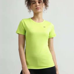 Reebok Green Regular Fit Sports T-Shirt-image-100