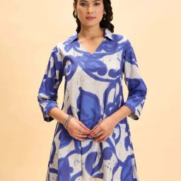 Marigold Lane Blue Printeded Tunic-18