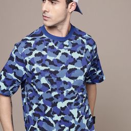 Moda Rapido Camouflage Printed Drop-Shoulder Sleeves Oversized T-shirt-picture-20