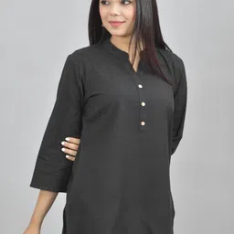 ATARAH Women Mandarin Collar Pure Cotton Kurti-picture-49