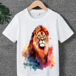 Printcomet Kids Printed Applique T-shirt-image-59