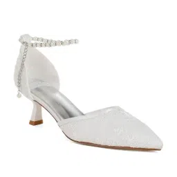 Rag & Co Women's White Ankle Strap Sandals-picture-24