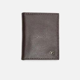 Van Heusen Brown Animal Effect Leather Wallet image 2