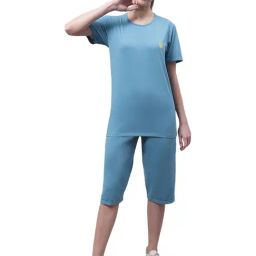 Vimal Jonney Blue T-Shirt With Capris-image-40