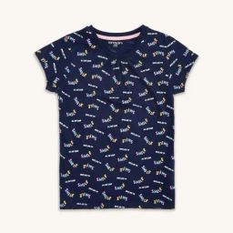 Pantaloons Junior Navy Cotton Printed T-Shirt-image-65
