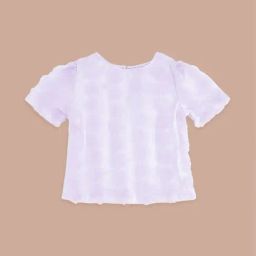 Pantaloons Junior Lavender Cotton Applique Top-image-37