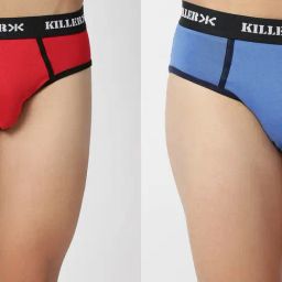 Killer Red & Blue Comfort Fit Briefs - Pack of 2-image-3