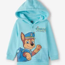 The Souled Store Kids Blue Cotton Printed Full Sleeves Hoodie-image-64