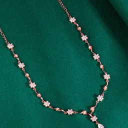 GIVA 925 Sterling Silver Rose Gold Necklace for Women-picture-46