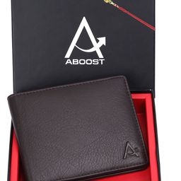 ABOOST Men RFID Protected Genuine Leather Two Fold Wallet-image-89