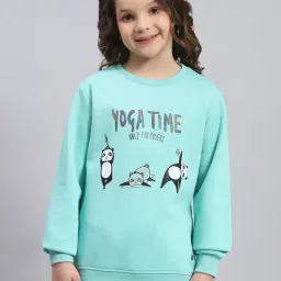 Monte Carlo Kids Turquoise Printed Full Sleeves Sweatshirt-image-29