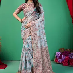 VS MALL Printed Silk Cotton Sarees-picture-54