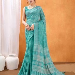 Rekha Maniyar Paisley Beads and Stones Poly Georgette Saree-image-88