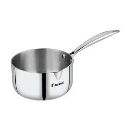 Bergner Silver Argent Triply Stainless Steel Saucepan & Milkpan, Induction Base (1.1 L)-image-14