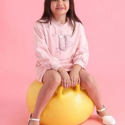 U.S. Polo Assn. Kids Girls Sequined Embellished T-shirt Dress-image-66