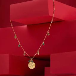 Zaveri Pearls Green Dazzling Stones Contemporary Necklace-image-50
