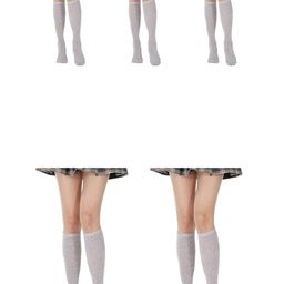 MUKHAKSH Women Grey Melange Socks-image-106