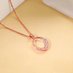 GIVA 925 Sterling Silver Rose Gold Pendant for Women-image-96