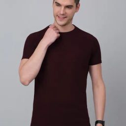 Cantabil Wine Regular Fit T-Shirt-picture-21