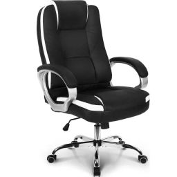 Roarwood High Back Cushioned Black Leatherette Office Executive Chair RW004-picture-20