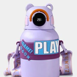 Little Surprise Box Trendy Purple Stainless Steel Water Bottle (550 ml)-image-34