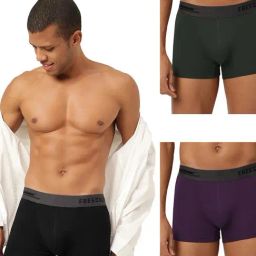 Freecultr Multi Comfort Fit Trunks - Pack of 3-picture-19
