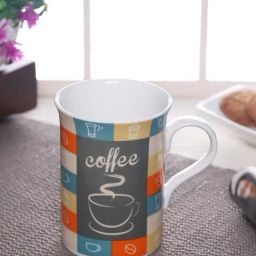 Clay Craft Multicolor Ceramic Milk Mugs (340 ml) - Set of 1-image-0
