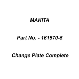 Makita Change Plate Complete Suitable For HR166D, Part No 161570-5-picture-31