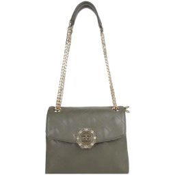 Esbeda Olive PU Quilted Sling Handbag-23