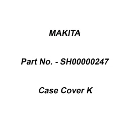 Makita Case Cover K Suitable For DRC200, Part No SH00000247-26