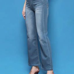 Miss Chase Blue Relaxed Fit Mid Rise Jeans-image-48