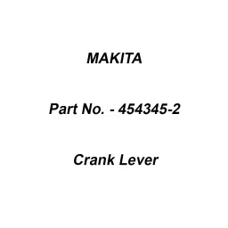 Makita Crank Lever Suitable For HR4003C, Part No 454345-2-picture-25