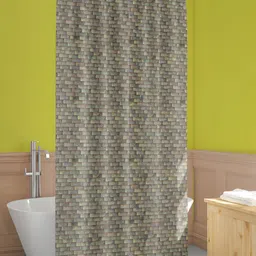 ArtzFolio Beige Printed Waterproof Shower Curtain-66