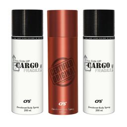 CFS Cargo Fragile & Certified Original Set Of 3 Last Longer Deodorants-200ml Each image 2