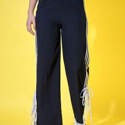 BUY NEW TREND Women Relaxed High-Rise Wrinkle Free Trousers-image-79