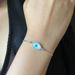 Johori Marquise Evil Eye Silver-Plated for Women-24