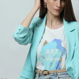 Vero Moda White Cotton Graphic Print T-Shirt-picture-31