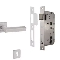 Dorset Silver Chrome Lock Set With Mortise Latch ML NE OR-48