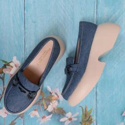 Ronnie Grey Women's Blue Casual Loafers-image-71