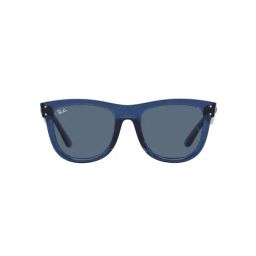 Ray-Ban Reverse |Transparent Navy Blue Sunglasses ( 0RBR0502S | Square | Blue Frame | Blue Lens )-picture-8