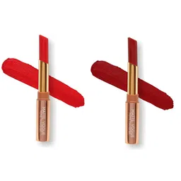 ME-ON Set of 2 Matte Vogue None-Transfer Lipsticks - Shade 06 & 05-11