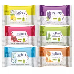 IceBerg Cleansing Face Wet Wipes 25 pcs All Fragrances (Pack 6)-image-20