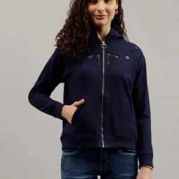 Beverly Hills Polo Club Navy Self Pattern Hoodie-picture-17
