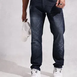 WROGN Men Relaxed Fit Light Fade Stretchable Jeans-picture-43