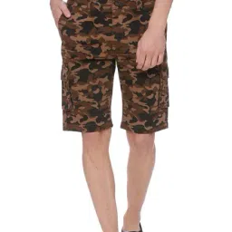 Basics Brown Comfort Fit Shorts-image-28