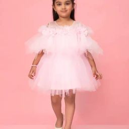 Aarika Kids Pink Applique Frock-image-79