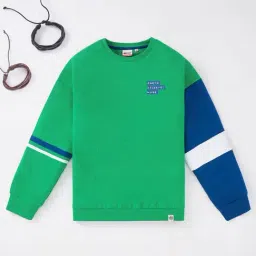 Edheads Kids Green & Blue Cotton Printed Full Sleeves Sweatshirt-picture-19
