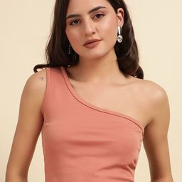 CORSICA Women Solid One Shoulder Crop Top-image-24